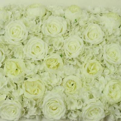 China New handmade artificial hydrangea flower wall to wedding stage background decoration flowers large row for sale