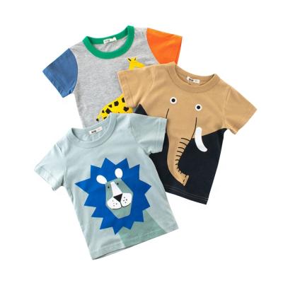 China Anti-pilling Customized Design 3 Years Old Boys Short Sleeve Children T-shirt Summer Simple Printed T-shirt for sale