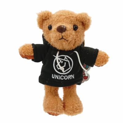 China Plush Pendant Toy Teddy Bear Key Chain Creative Plush Wholesale Stock Order Bag for sale