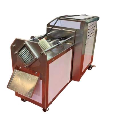 China Snack Factory Floor Potato Chips Bamboo Sprockets Vegetable Fruit Bran Gluten Strip Cutting Cut Machine for sale