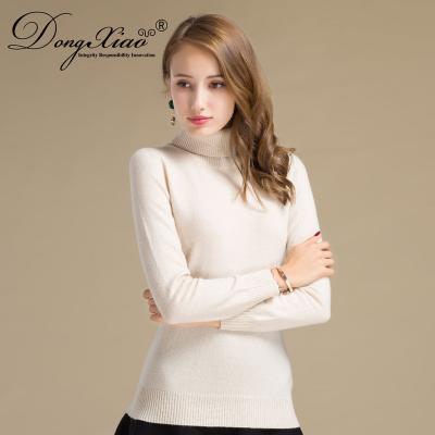 China Heavy Cashmere Sweater Women 2018 Anti-pilling Cashmere High Sleeve Pure Long Neck Factory Made for sale