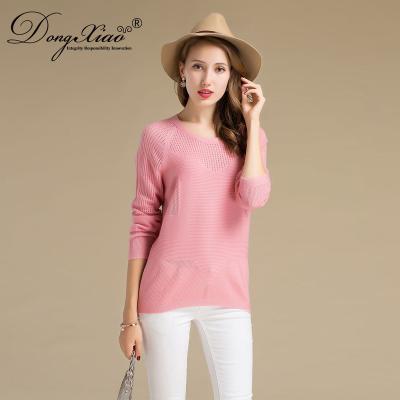 China Erdos Knitwear Anti-pilling Pink Cashmere Sweaters Factory Sale Promotional Price Fashion for sale