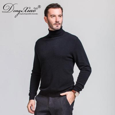 China 2020 Spring Turtle Neck Hot Sale Anti-pilling Simple Style Knitted 100%Woolen Sweater Pullover For Men for sale