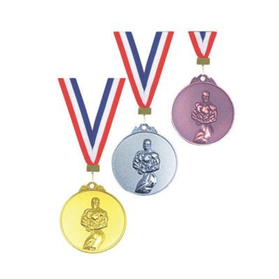 中国 Souvenir Gifts Manuafacture Promotion Customized Antique 3D Gold Silver Bronze Award Medal With Ribbon Hanger Custom Bodybuilding Medals 販売のため