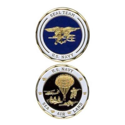 Китай Custom Special Military Seal Challenge Coins Team Seal Air Land US Navy USA United States Navel Order War Seal Souvenir Gifts Manufacturer продается