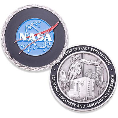 Китай Souvenir Gifts Manufacturer Custom Silver Antique Copper Enamel Mars Exploration Aeronautics Space Administration NASA National Challenge Coin продается