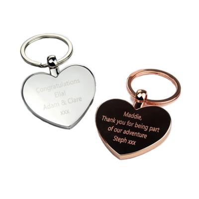 중국 Wholesale Customized Soft Enamel Souvenir Gifts Promotion Hard Enamel Valentine's Day Couple Lover Wedding Anniversary Gift Custom Heart Key Chain 판매용