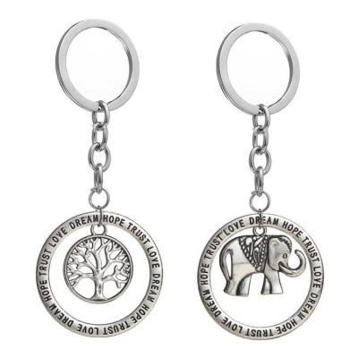 중국 Customized Quality Enamel Alloy Metal Keychains Holder Keychains Cute Animal Elephant Key Chain Souvenir Gifts Promotion Manufacturer 판매용