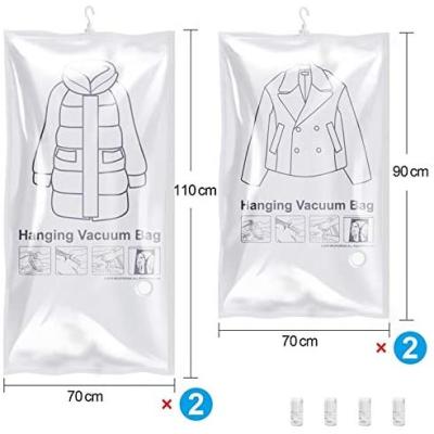 China 2022 Hot selling high quality viable vacuum storage bag vacum hanging bag for clothes for sale