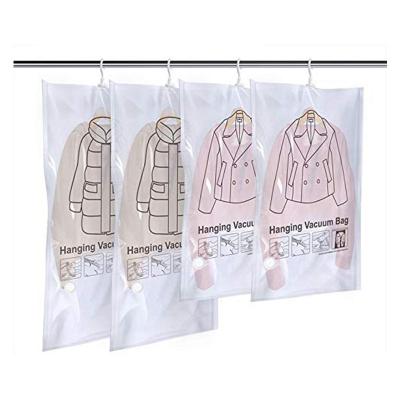 China Sustainable High Quality Vacuum Bag Hanger Vacuum Storage Compression Bag For Clothing for sale