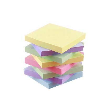 China Office Solid Color Morandi Sticky Notes Index Stickers Classroom Student Self Adhesive Colored Plan Marking Plan for sale