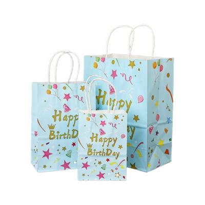 China Wholesale Cheap Cartoon Biodegradable Made In China Birthday Party Favor Paper Bags for sale