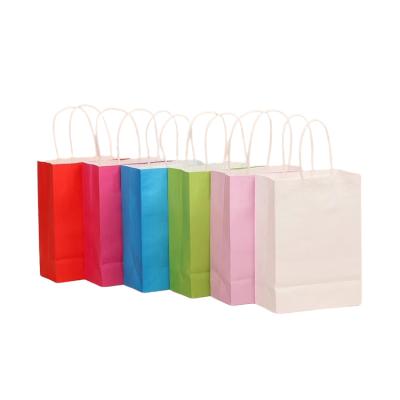 China High Quality Recyclable Custom Logo Folding Gift Packaging Paper Bag With Cotton Rope Handle for sale