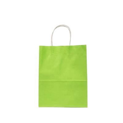 China Recyclable Wholesale Greenness Offset Printing Food White Leather Material Eco - Friendly Take Out Bag With Handle for sale