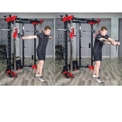 China Multifunctional Bodybuilding Fitness Strength Fitness Equipment Smiths Machine Squat Rack Machine for sale