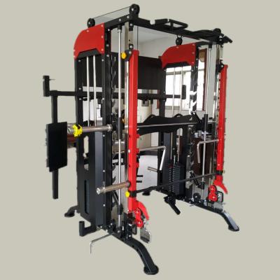 China Universal Multifunctional Fitness Equipment Strength Machine Stand Machine Blacksmiths Gym Squat Trainer for sale