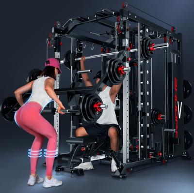 China New Design Universal Multifunction Fitness Equipment Trainer Gantry Blacksmith Complete Squat Machine for sale