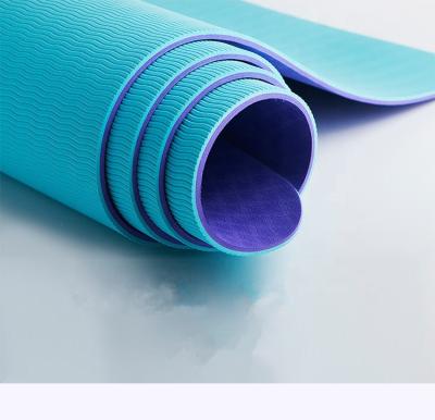 China Competitive Price Private Label Yoga Mat 6mm Non-Slip Tape Eco-Friendly Yoga Mat for sale