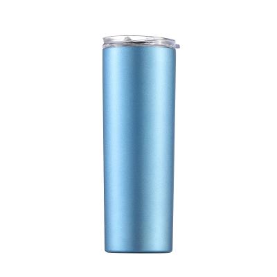 China 20 oz Stainless Steel USA Warehouse Sustainable Heat Transfer Printing Straight Tumbler Double Wall Insulated Sublimation Tumbler for sale