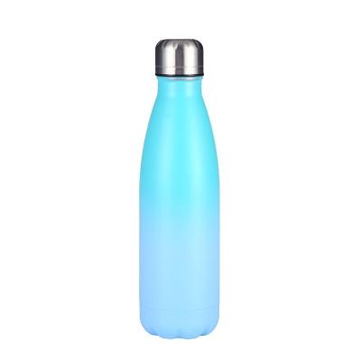 China Sustainable 2022 Sublimation Double Wall Vacuum Insulated Color Changing Cups Stainless Steel Coke Bottle for sale