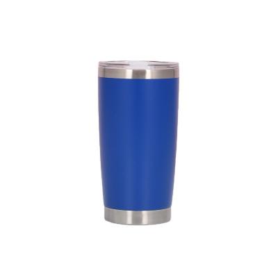 China Wholesale High Quality Viable Stainless Steel 20oz Tumbler Powder Coating Silver Beer Mug Porcelain Office Mug for sale