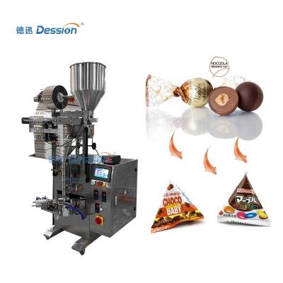 China Automatic food triangle bag tea/chocolate leaf ball/peanut granule filling and packing machine for sale