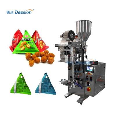 China New Type Bean Snacks Vertical Peanuts Triangle Bag Chocolate Granule Automatic Medicine Herbal Food Packing Machine for sale