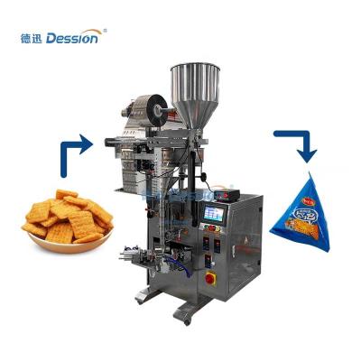 China Food factory price stainless steel packaging equipment for snack bag with triangle pellet packaging machine for sale