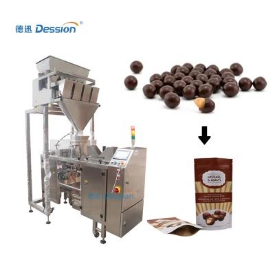 China Automatic food chocolate bean bean doypack bag chocolate ball stand up pouring packing machine for sale