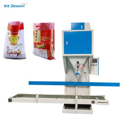 China Hot Sale 1-5 Kg Powder Bag Food Weighing Filling Machine Semi Automatic Corn Bag Weighing Filling And Filling Sewing Machine for sale