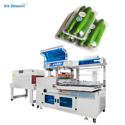 China Easy Operation Hot Sale Pallet Packing Machine Food Tray Seal Machine Fruit Tray Wrapped Machine for sale