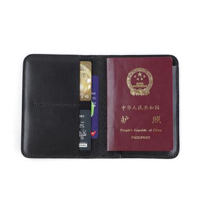 China Fashion Custom Make Passport Cover Wallet Handmade Genuine Leather Passport Holder For Travel for sale