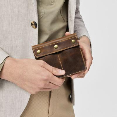 China Factory Wholesale Custom Fashionable Anti Theft Watch Holder Durable Handmade Penny Sleeve Wallet for sale