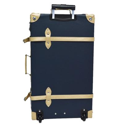 China High End Leather Trolley Suitcases New Design Customized PU leather+cotton Large Capacity Fashion Luggage Luxury Luggage for sale