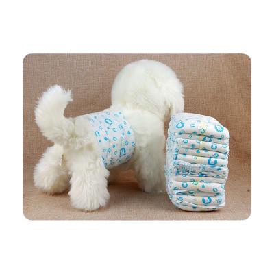 China Viable Super Soft Absorbent Puppy Pet Diapers Disposable Dog Diapers For Female Dogs for sale