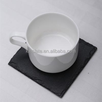 China 2019 New Sustainable Christmas Gift Wholesale Black Slate Coaster With Cheap Price for sale