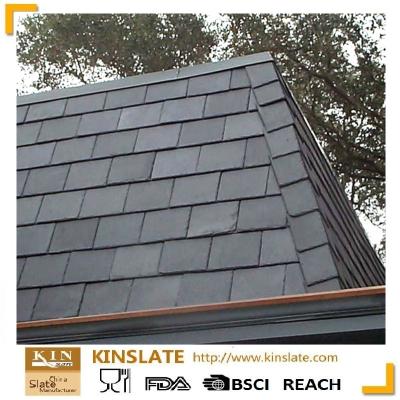 China Roof types roofing with natural black slate for sale