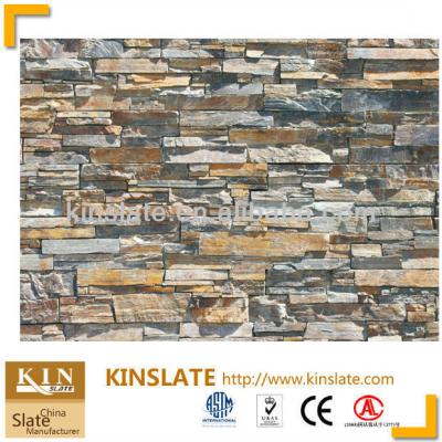 China Nice Rustic Rustic Stone Wall Cladding / Natural Cement Muticolor Color for sale