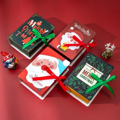 China New Recyclable Arrive Christmas Gift Wrapping Paper Box For Cookie Chocolate Candy Candles High Quality Luxury Paper Packaging for sale