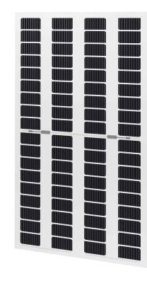 China 210-220w Edificio de doble vidrio Bipv fotovoltaico integrado 45% de transmisión 4*18 células solares en venta