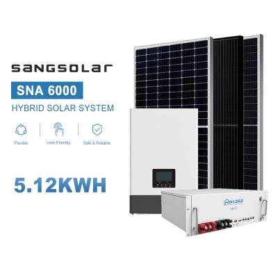 China 6KW 12KW 18KW Almacenamiento 10KW Sistema completo de baterías solares fuera de la red para el hogar en venta