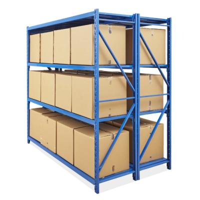 China Corrosion Protection Storage Metal Shelving System Rugged Heavy Duty Warehouse Shelves for sale