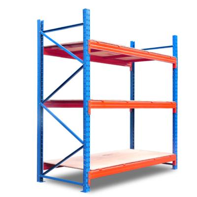 China Adjustable Heavy Duty Corrosion Protection Metal Warehouse Shelves Storage Steel Rack For Industrial Logistics Storage Shelves for sale