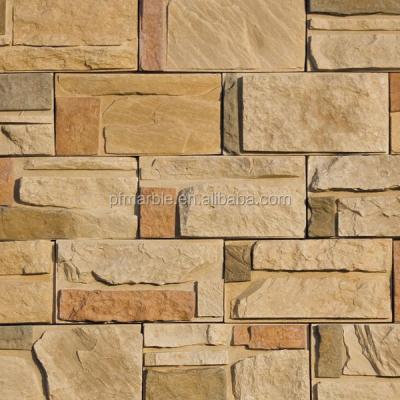 China stone wall facade tiles artificial stone for facade cut to size for sale