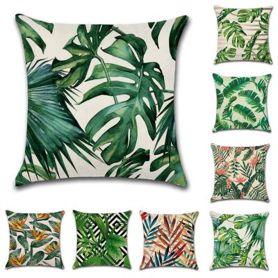 China Breathable 18*18Inch Printed Decorative Tile Cover Pillow Case Square Cushion for sale