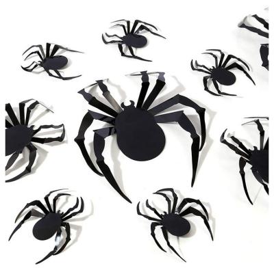 China Halloween party wall sticker set Hot Sell Unique And Original Design Halloween Theme Party Wall Decorations Spider Stickers for sale