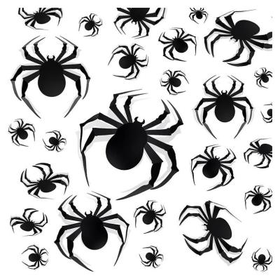 China Halloween party wall sticker set Hot Sale Unique Orignal Design Pattern Customized Halloween Eve Party Supplies Spider Sticker Set for sale