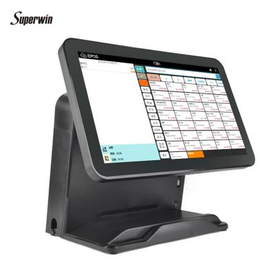 China All In One 15.6inch Capacitive Screen POS System Machine Customer Display LED8N Windows POS Terminal 15.6inch 1366*768 for sale