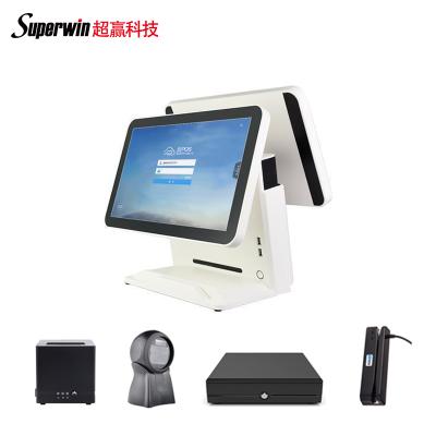 China Supermarket POS Payment Machine J1900/4G/64G With 58mm/80mm Printer Card Reader Cash Drawer Barcode Scanner Tablet POS System for sale