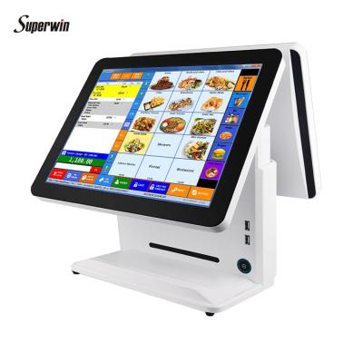 China Touch Screen Desks All In One System J1900 CPU i3 i5 i7 Double Screen Retail Cash Register / POS RAM 2G 4G 8G 16G / SSD 32G 64G 128G 256G for sale